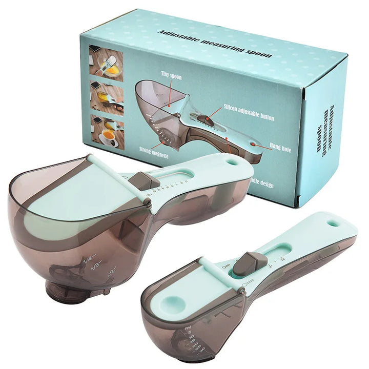 Adjustable Magnetic Measuring Cups & Spoons Set – Precision Made Simple