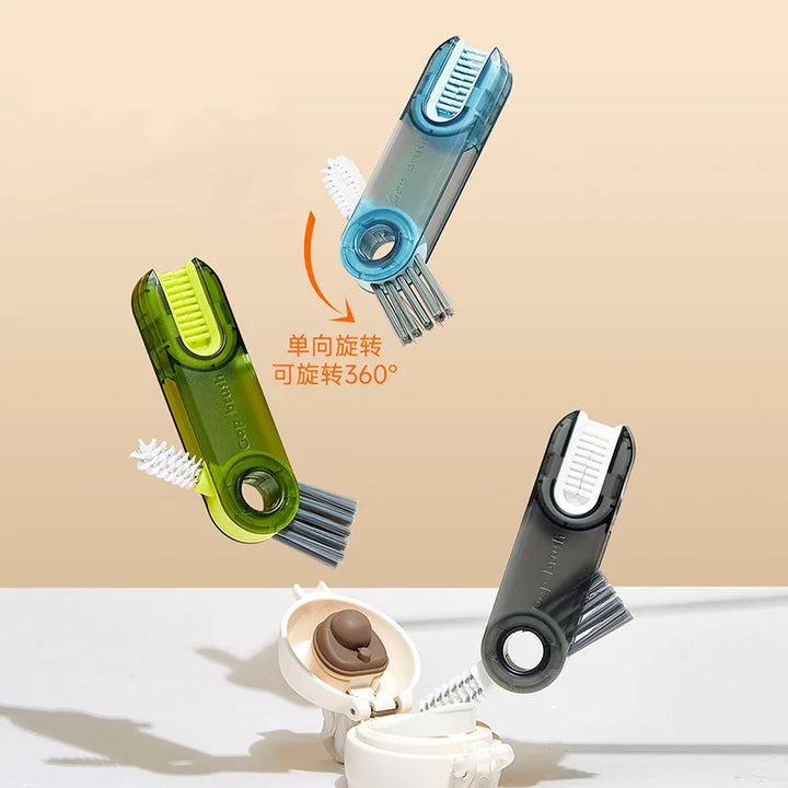 3-in-1 Multi-Functional Bottle & Crevice Cleaning Brush