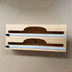 Bamboo Kitchen Storage Organizer & Wrap Dispenser – Neat, Tidy, Efficient