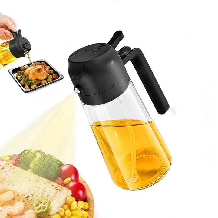 2-in-1 Oil Sprayer & Pourer Bottle – Precision Cooking Made Simple