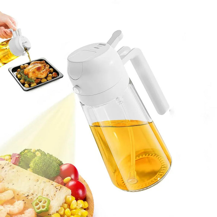 2-in-1 Oil Sprayer & Pourer Bottle – Precision Cooking Made Simple