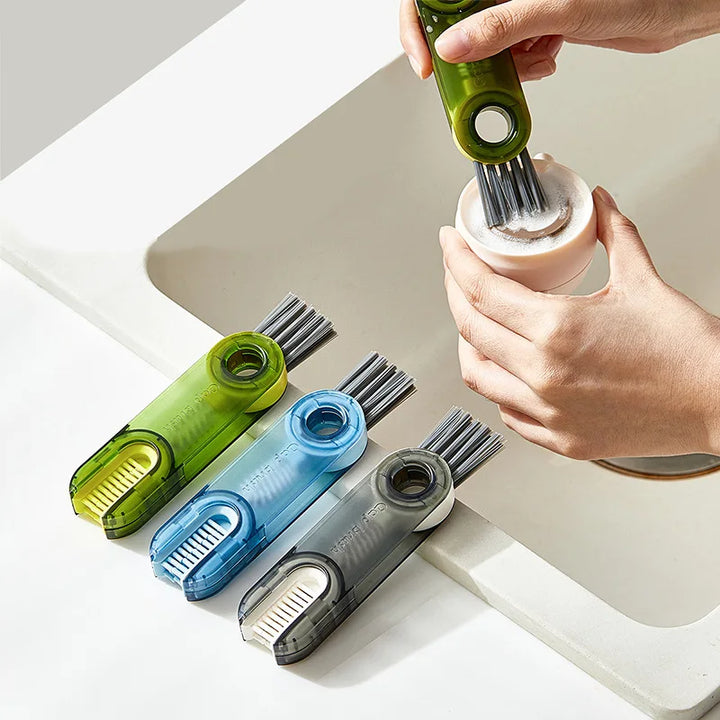 3-in-1 Multi-Functional Bottle & Crevice Cleaning Brush